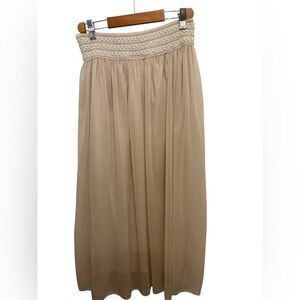Metro Wear Cream Maxi Skirt